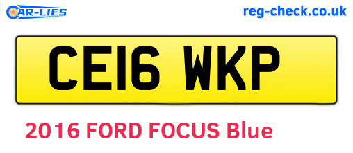 CE16WKP are the vehicle registration plates.