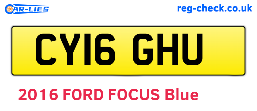 CY16GHU are the vehicle registration plates.
