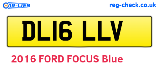 DL16LLV are the vehicle registration plates.