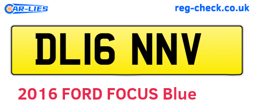 DL16NNV are the vehicle registration plates.