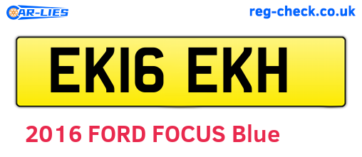 EK16EKH are the vehicle registration plates.