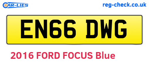 EN66DWG are the vehicle registration plates.