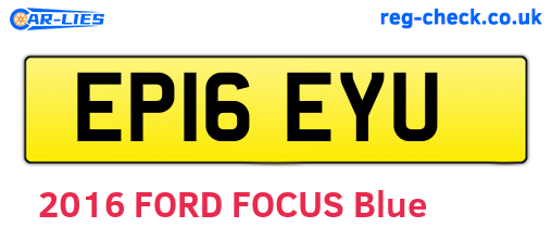 EP16EYU are the vehicle registration plates.