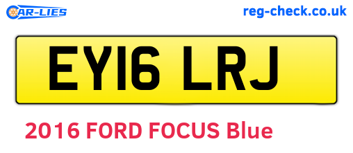 EY16LRJ are the vehicle registration plates.