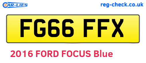 FG66FFX are the vehicle registration plates.