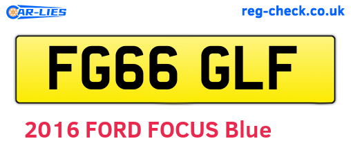 FG66GLF are the vehicle registration plates.