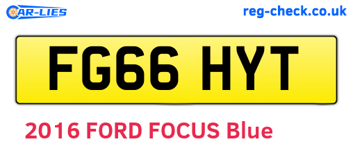 FG66HYT are the vehicle registration plates.