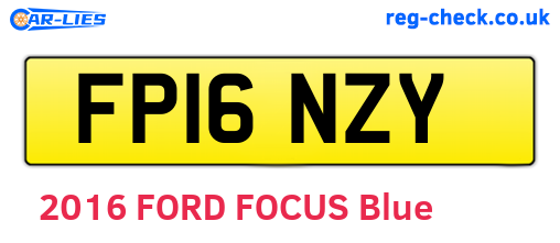 FP16NZY are the vehicle registration plates.