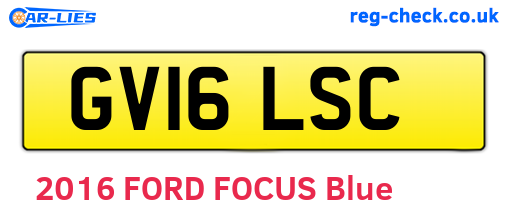 GV16LSC are the vehicle registration plates.