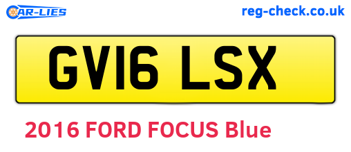 GV16LSX are the vehicle registration plates.