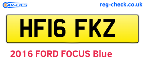HF16FKZ are the vehicle registration plates.