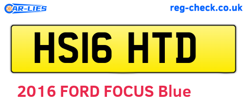 HS16HTD are the vehicle registration plates.