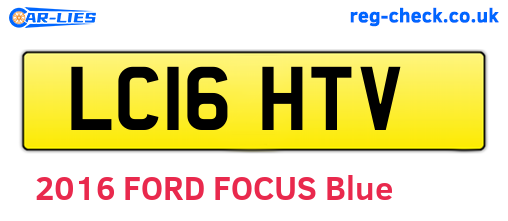 LC16HTV are the vehicle registration plates.