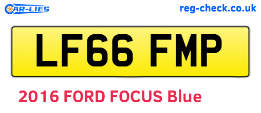 LF66FMP are the vehicle registration plates.