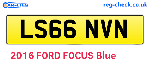 LS66NVN are the vehicle registration plates.