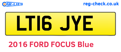 LT16JYE are the vehicle registration plates.