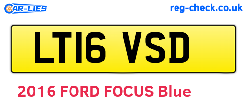 LT16VSD are the vehicle registration plates.