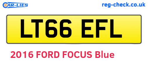 LT66EFL are the vehicle registration plates.