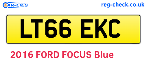 LT66EKC are the vehicle registration plates.