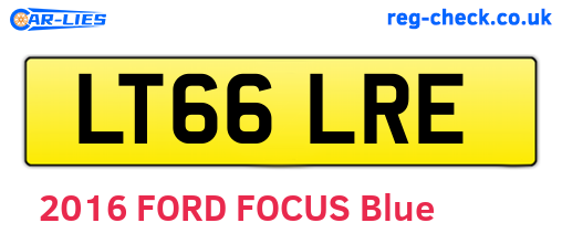 LT66LRE are the vehicle registration plates.