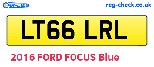 LT66LRL are the vehicle registration plates.