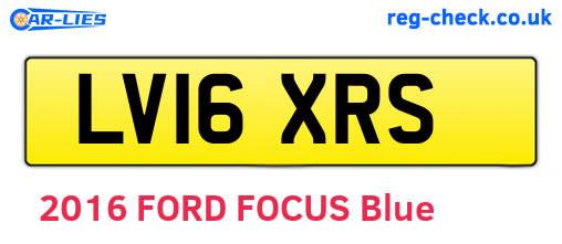 LV16XRS are the vehicle registration plates.