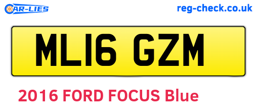 ML16GZM are the vehicle registration plates.