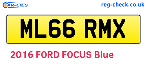 ML66RMX are the vehicle registration plates.