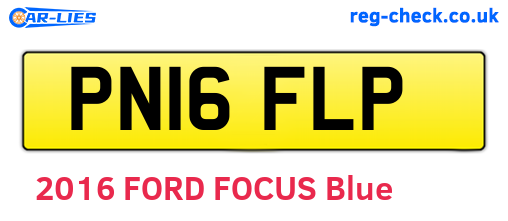 PN16FLP are the vehicle registration plates.