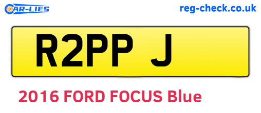 R2PPJ are the vehicle registration plates.