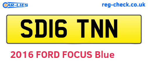 SD16TNN are the vehicle registration plates.