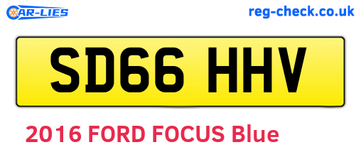 SD66HHV are the vehicle registration plates.