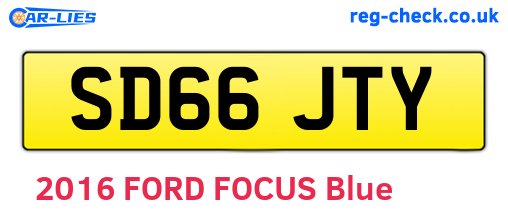 SD66JTY are the vehicle registration plates.