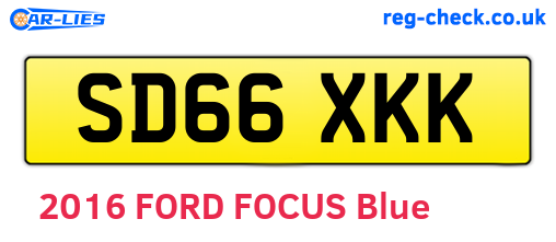 SD66XKK are the vehicle registration plates.