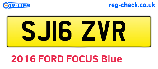 SJ16ZVR are the vehicle registration plates.
