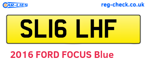 SL16LHF are the vehicle registration plates.