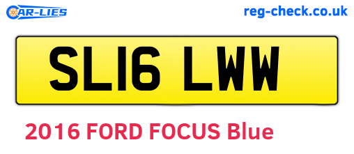 SL16LWW are the vehicle registration plates.