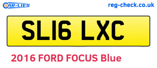 SL16LXC are the vehicle registration plates.