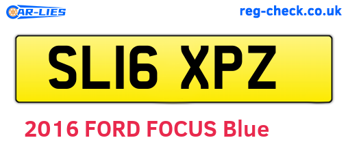SL16XPZ are the vehicle registration plates.