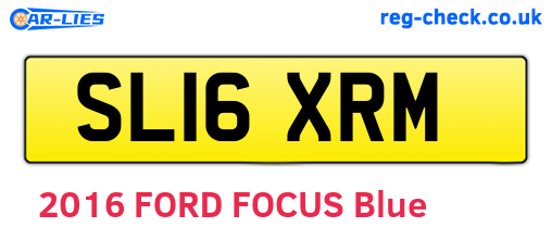 SL16XRM are the vehicle registration plates.