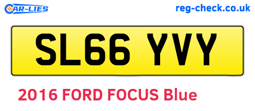 SL66YVY are the vehicle registration plates.