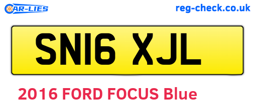 SN16XJL are the vehicle registration plates.