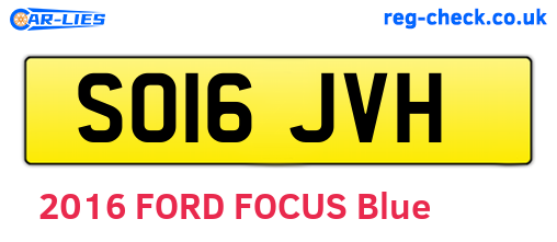 SO16JVH are the vehicle registration plates.