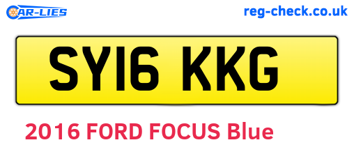 SY16KKG are the vehicle registration plates.