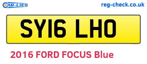 SY16LHO are the vehicle registration plates.