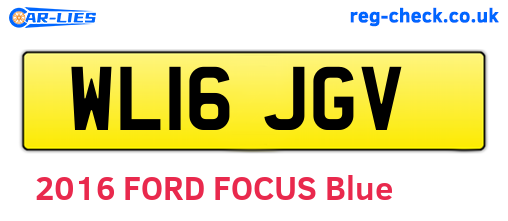 WL16JGV are the vehicle registration plates.