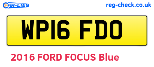 WP16FDO are the vehicle registration plates.