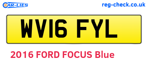 WV16FYL are the vehicle registration plates.