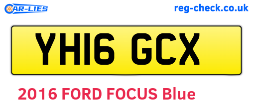 YH16GCX are the vehicle registration plates.
