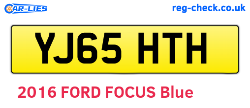 YJ65HTH are the vehicle registration plates.